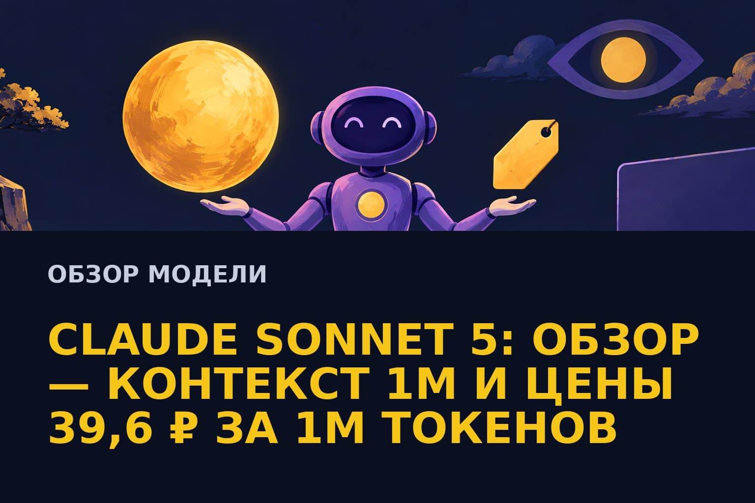 Claude Sonnet 5: обзор, контекст 1M и цены в рублях