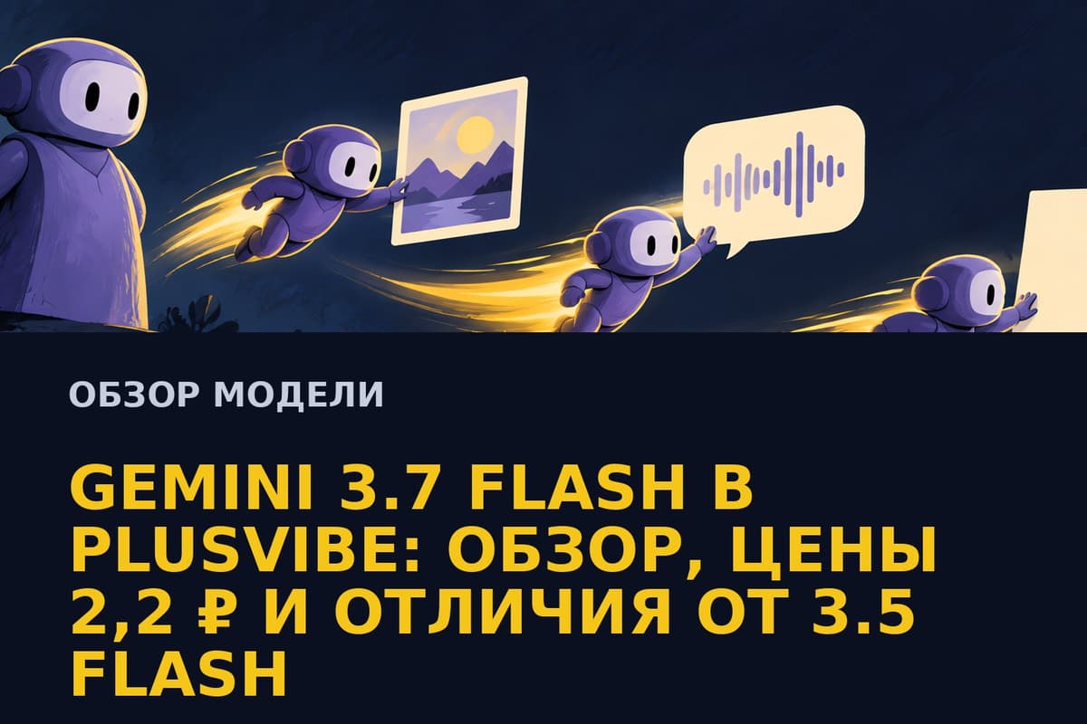 Gemini 3.7 Flash в PlusVibe: обзор и отличия от 3.5
