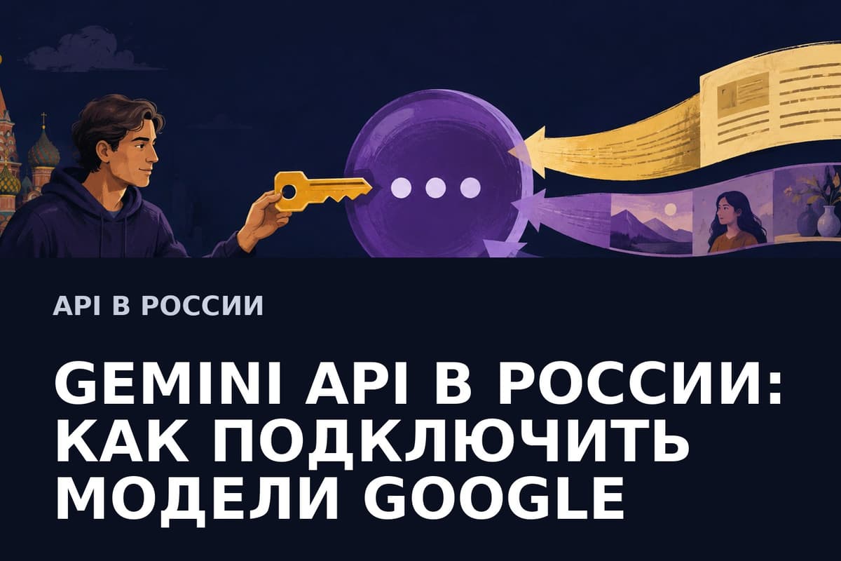 Gemini API в России: как работать с моделями Google