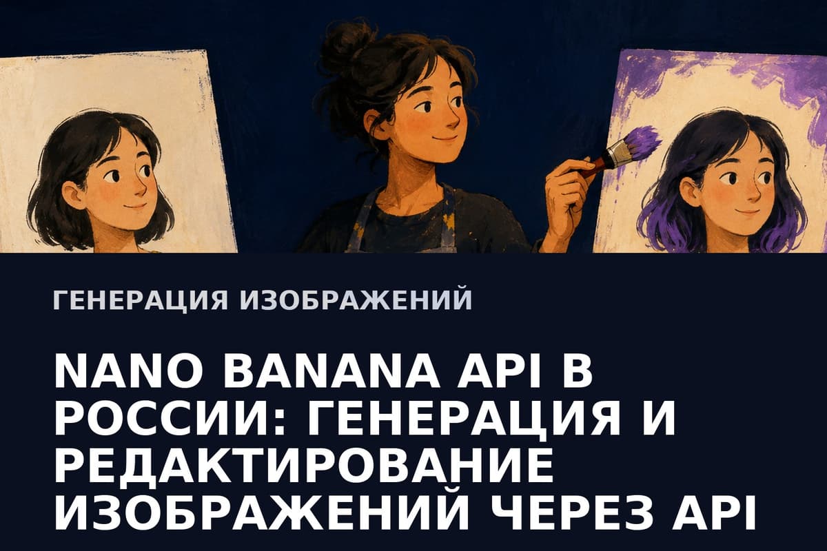 Nano Banana API в России: генерация и правка изображений