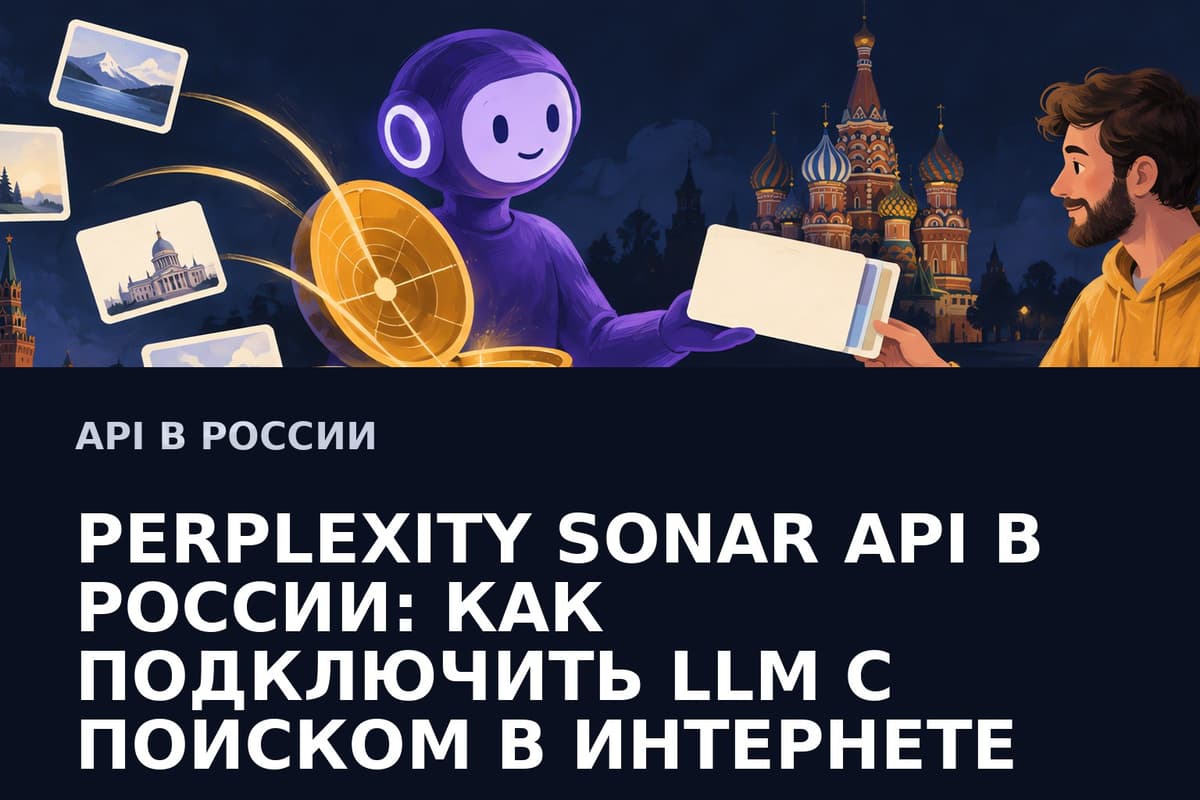 Perplexity Sonar API в России: LLM с поиском в интернете