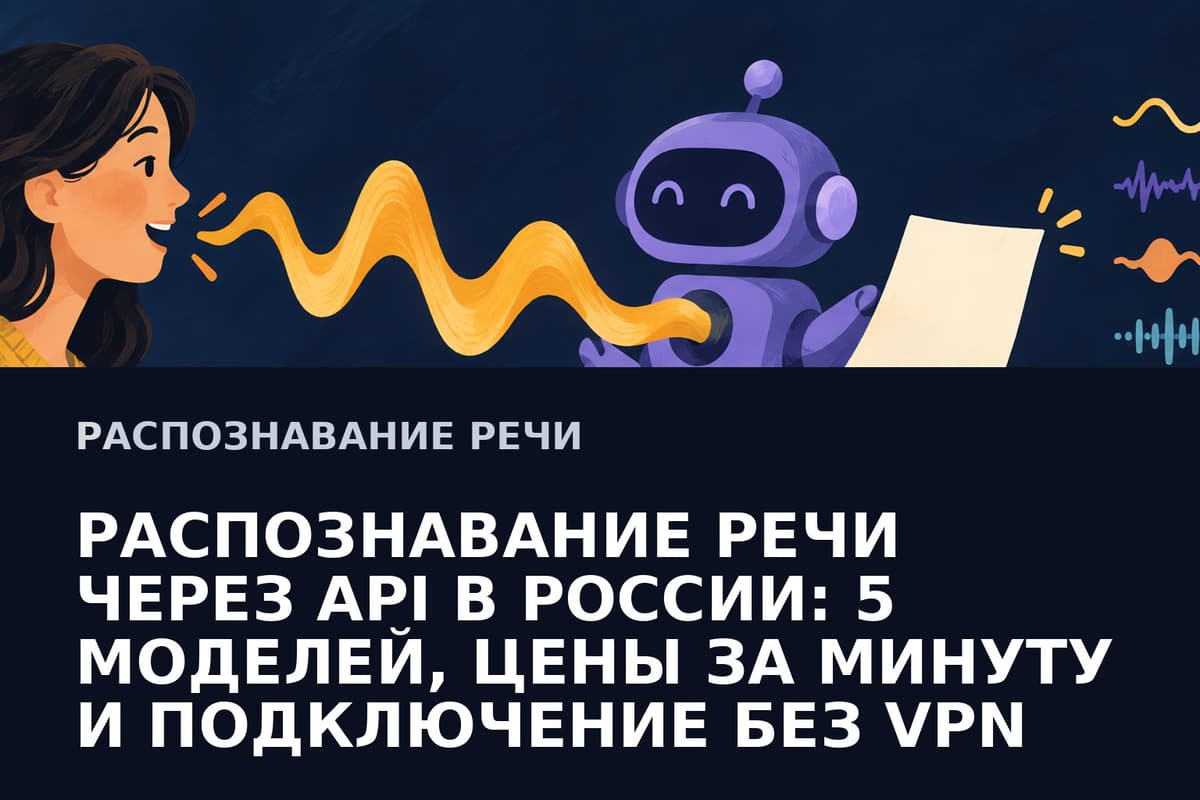 Распознавание речи по API в России: 5 моделей и цены