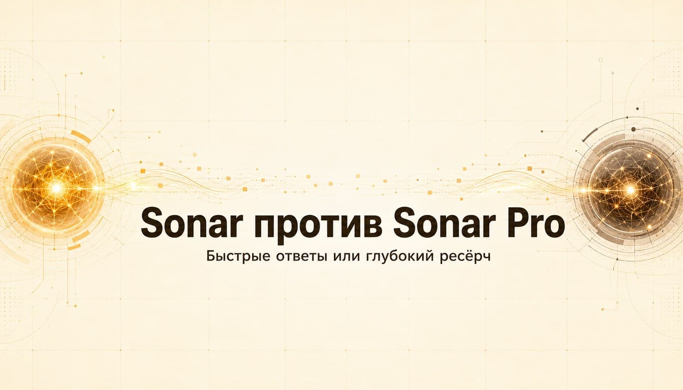 Sonar или Sonar Pro: быстрый поиск или глубокий ресёрч
